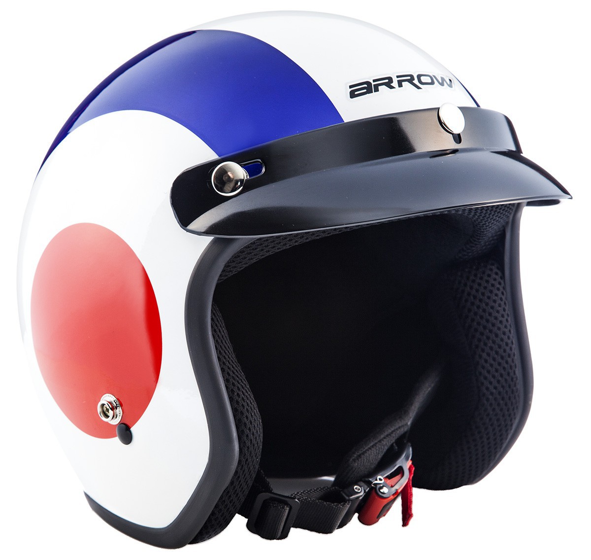 ARROW AV47 Retro JetHelm RollerHelm Vespa Chopper Motorrad XS S M